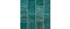 Patch vintage tapijt turquoise
