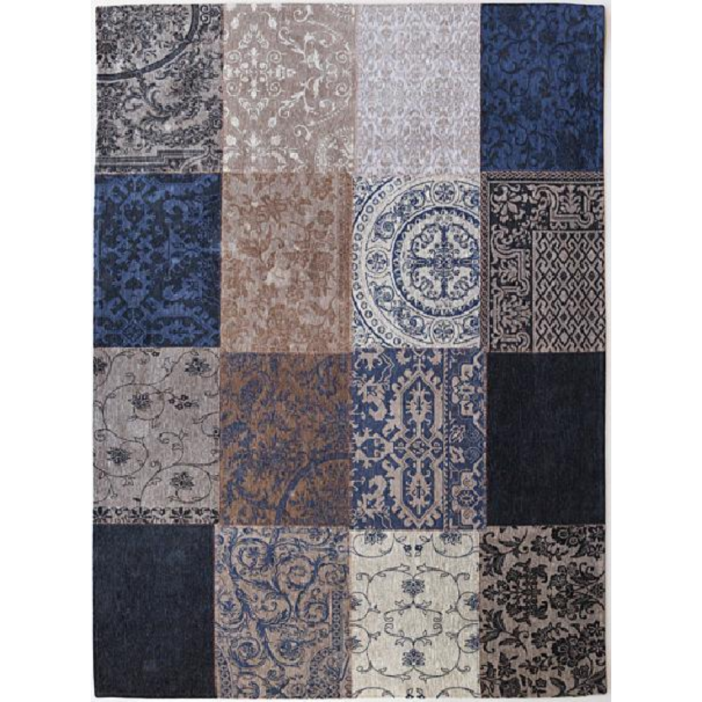 vloerkleed Vintage Multi Blue Denim 8108