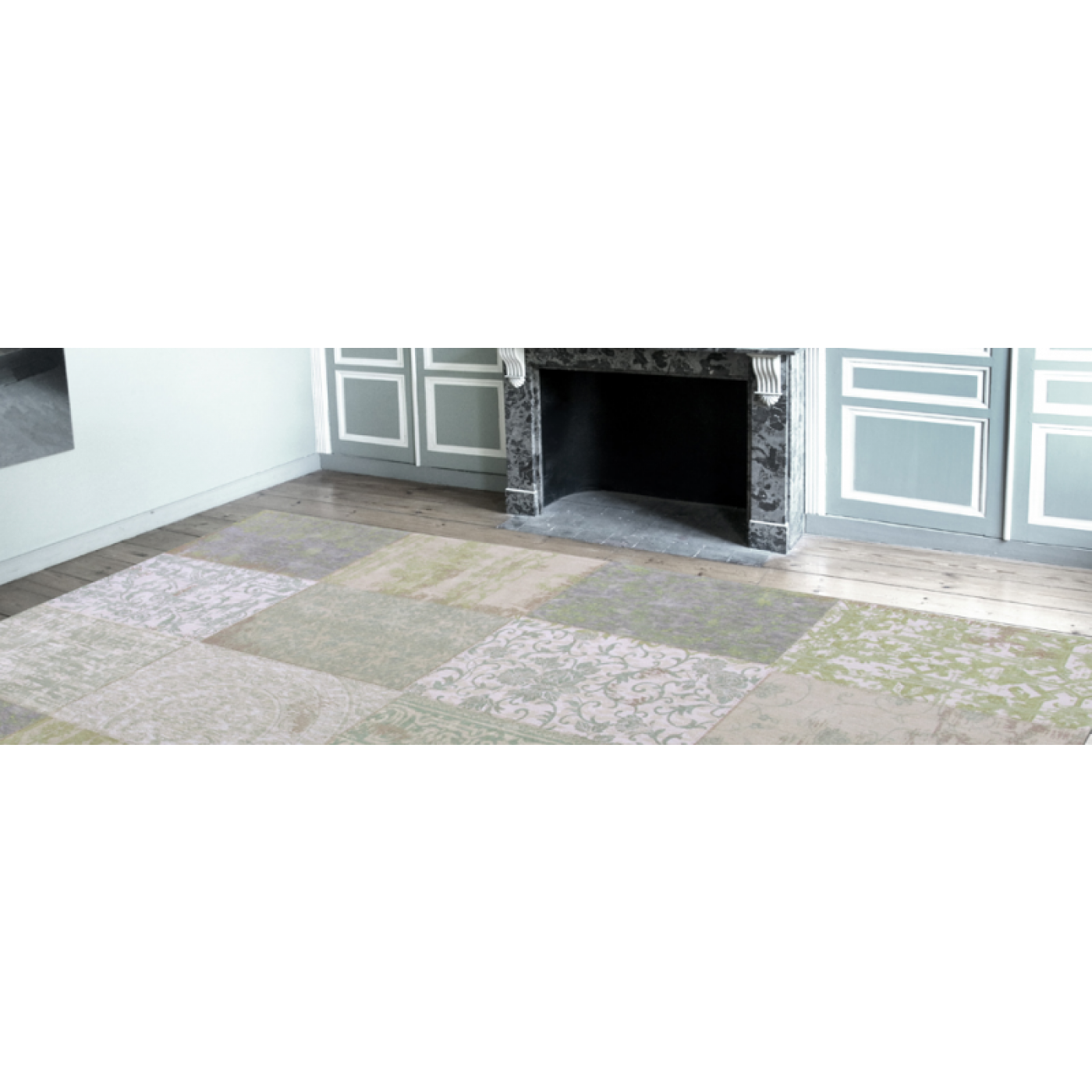vloerkleed Cameo Multi Pale Pistachio 8240