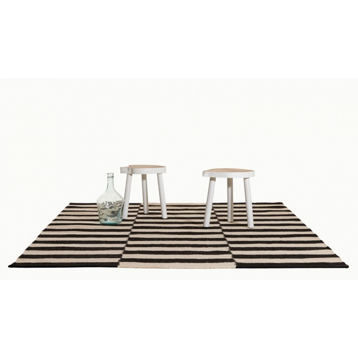 KELIM VLOERKLEED black white