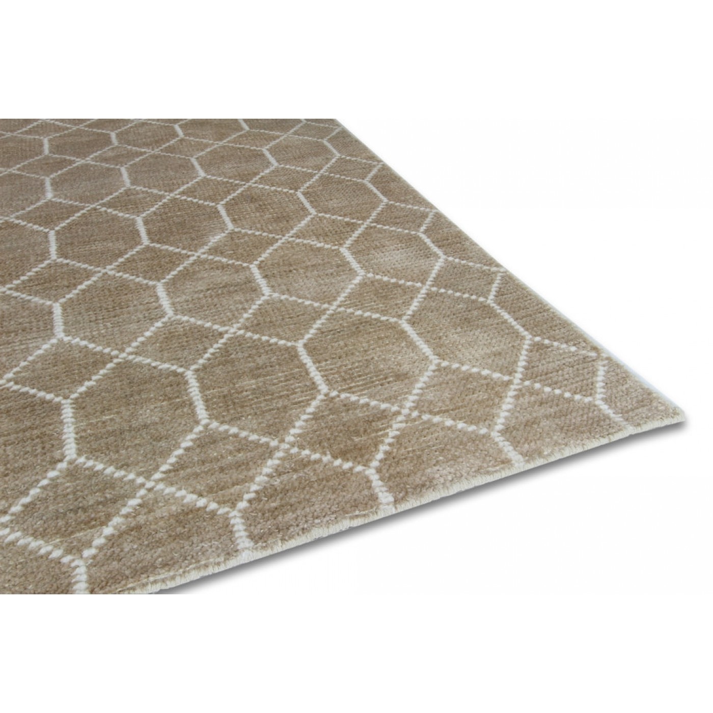 vloerkleed laatz champagne