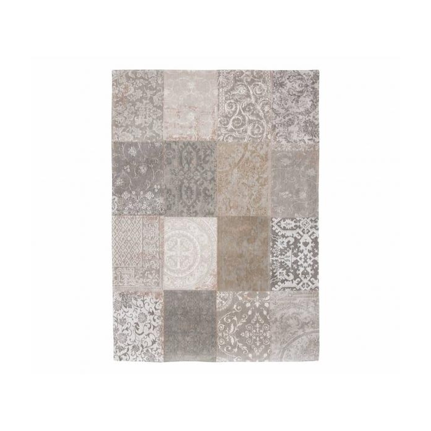 vloerkleed vintage multi kleur ghent beige 8982